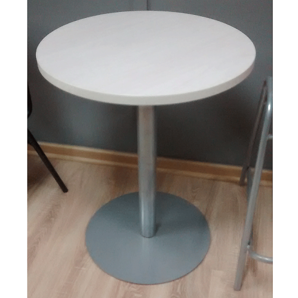 Mesa estandar laminada base disco blanca