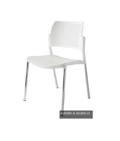 Silla Visita Step Kyos , estructura color negro, gris y Cromada en todas sus versiones