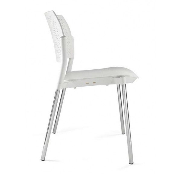 Silla Visita Step Kyos , estructura color negro, gris y Cromada en todas sus versiones
