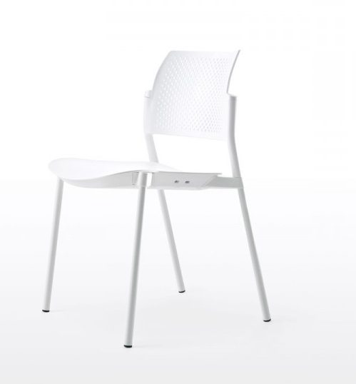 Silla Visita Step Kyos , estructura color negro, gris y Cromada en todas sus versiones