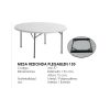 MESA PLEGABLE REDONDA