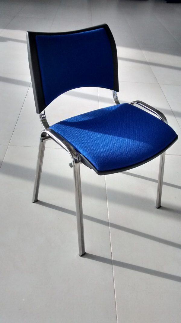 silla smart tapizada azul