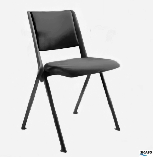 silla iso revolution tapizada negra