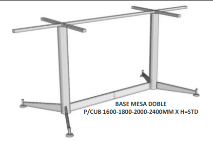 base mesa doble