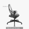silla oficina bix gris de lado silla oficina bix gris de lado