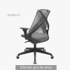 silla oficina gris de atras silla oficina gris de atras