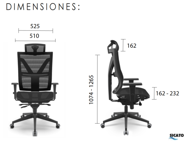 silla ejecutiva darix