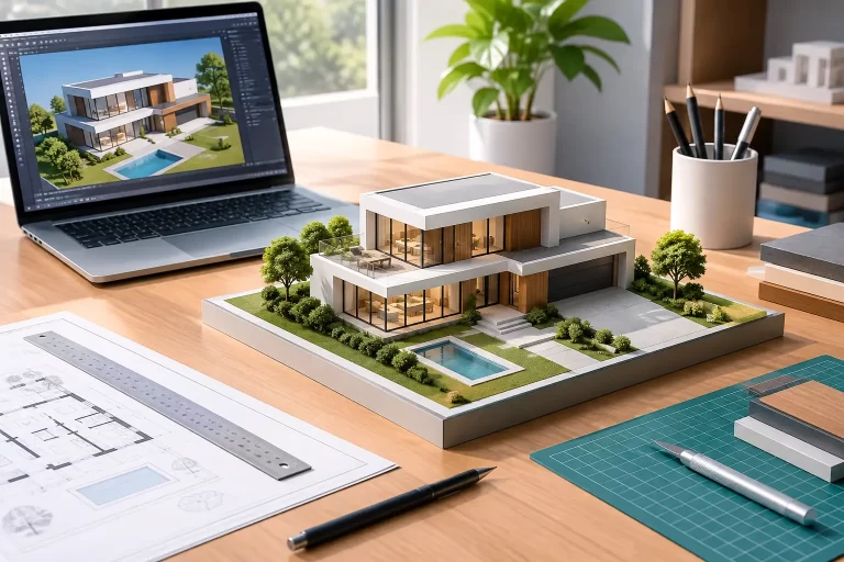 Maquetas de arquitectura 3D con precisión
